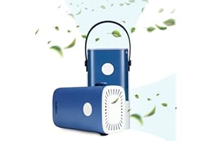 HUBDIC HubiCare Mini Portable Air Purifier - Cordless Air that does not require a HEPA filter & Eliminates Odors - Cars, Pet Litters, & Shoe Closet (Blue)