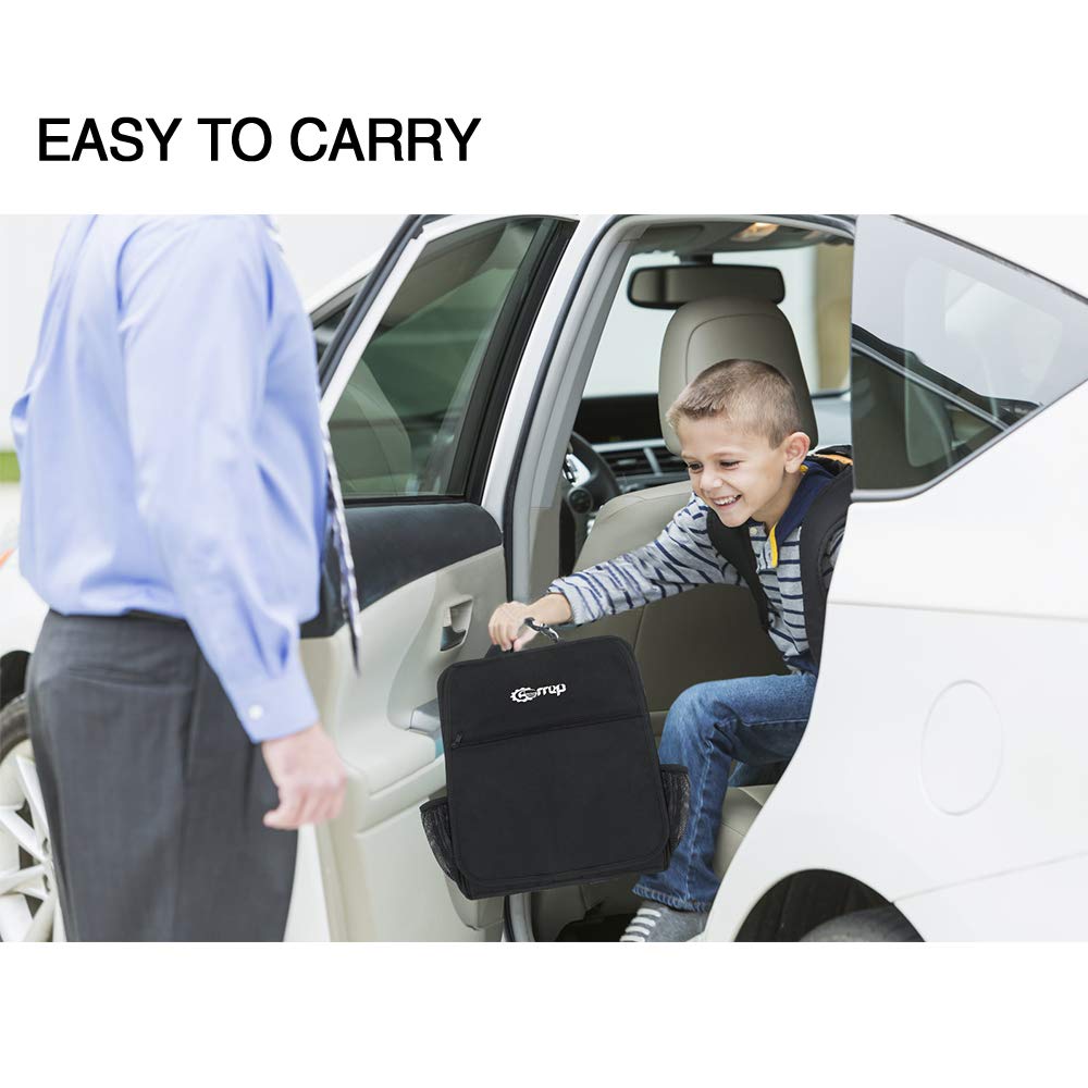 Carrep Car Front Seat Organizer,15 Pockets-Car Seat Organizer with Adjustable Strap, Laptop and Tablet Storage for Business Commuters and Law Enforcement/Police Officers