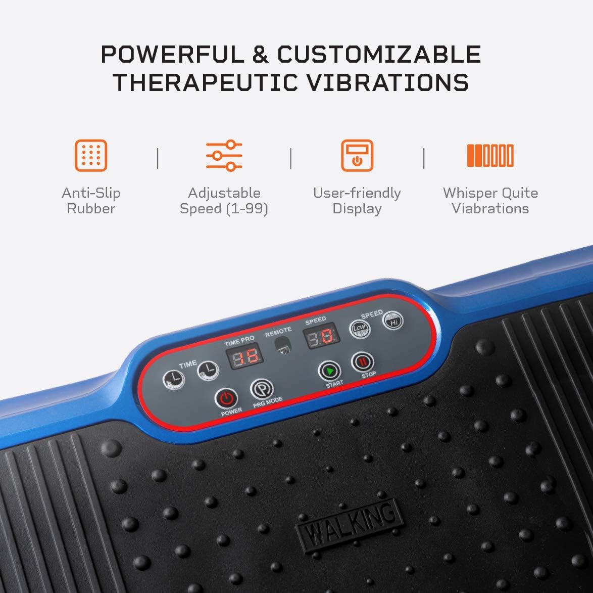LifePro Vibration Plate Exercise Machine - Whole Body Workout Vibration Fitness Platform w/Loop Bands - Home Training Equipment for Weight Loss & Toning - Remote, Balance Straps, Videos & Manual : Sports & Outdoors