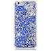 iPhone 6 Case, iPhone 6S Case, Crazy Panda 3D Creative Luxury Bling Glitter Sparkle Liquid Case Infused with Glitter and Stars Moving Quicksand Hard Case For Iphone 6/Iphone 6S - Blue Diamonds