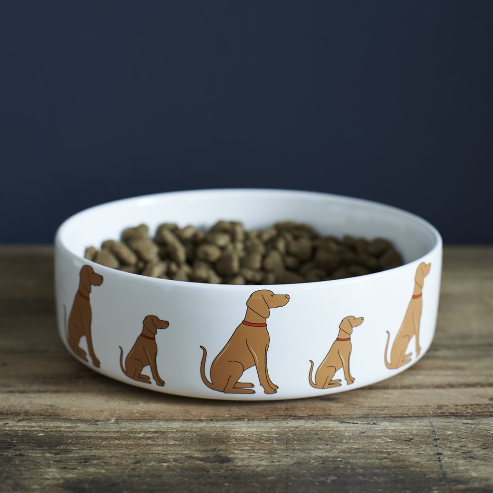 Sweet William Vizsla Dog Bowl