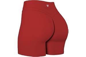 TomTiger Yoga Shorts for Women Tummy Control High Waist Biker Shorts Exercise Workout Butt Lifting Tights Women's Short Pants