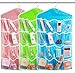 16-Pocket Hanging Closet Organizer Jewelry and Accessories Organizer, Bra Underwear Socks Ties Hanging Organizer,Shower Caddies Random color Vinyl 3 Pack (3 Pack)