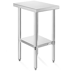 KUTLER Stainless Steel Table 24 x 12 Inches, NSF