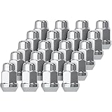 DPAccessories D3112-HT-2305/20 20 Chrome 1/2-20 Closed End Bulge Acorn Lug Nuts - Cone Seat - 3/4" Hex