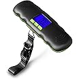 UNIWEIGH Digital Luggage Scale, 110LB Portable Hanging Baggage Scale with Backlit for Travel,Suitcase Weight Scale with Lock and Hook,Battery Included