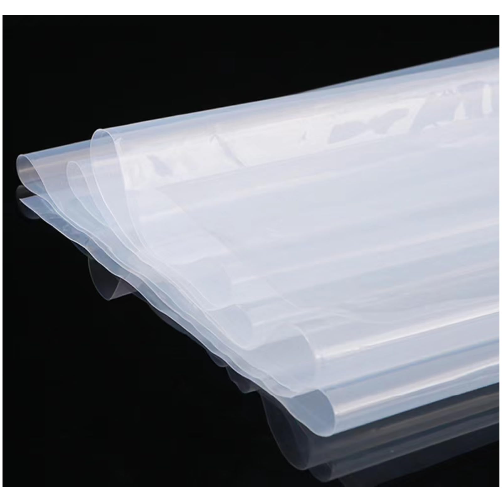 3M X 4M Heavy Duty Polythene Plastic Sheeting, 1120G Thickened Garden Grow Polythene Cover Sheets for Gardening Insulation and Building Rubble Protection