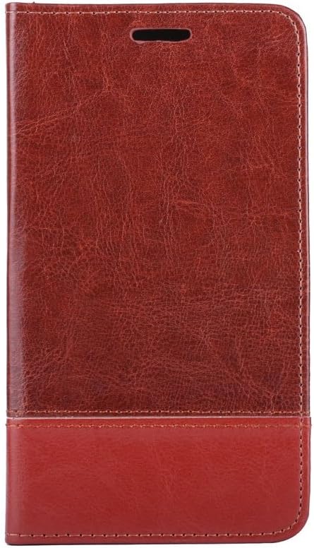 DNG Soft Leather Flip Wallet PU Stand Case Cover for Samsung Galaxy S5 SM-G900 Brown
