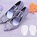 Fibee Heel Grips Shoe Pads Ball Of Foot Inserts High Heel Foot Cushions Soft Gel Toe Insole liners Shoe Too Big (Clear)