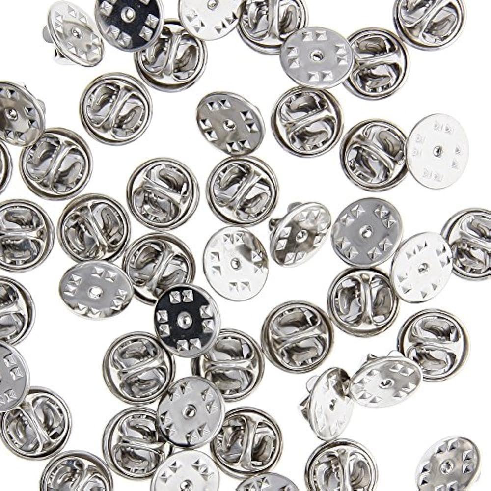50 Pieces Tie Tacks Blank Pins Clutch Back, Silver eBay