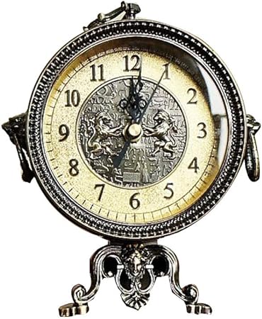 Gongdi Desk Shelf Clocks Mantel Clocks Metal Single Sided European
