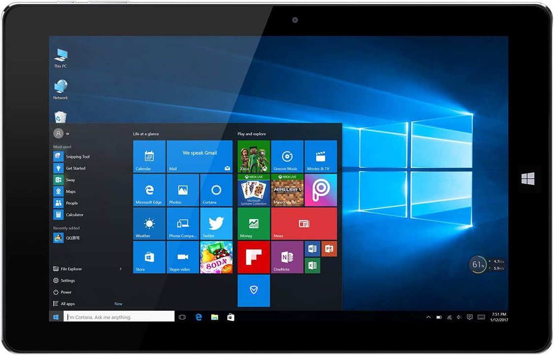 NO STOCK-CHUWI Hi10 Air 10.1" 2 in 1 Tablet PC (Windows 10 OS Intel Cherry Trail-T3 Z8350 Quad-Core 1200*1920 IPS 4GB RAM+64GB eMMC 6500MAH BT4.0 Wi-Fi Type-C USB 3.1) Laptop
