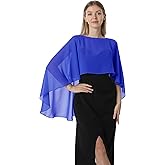 Hotshawl Capelets for women Chiffon Cape Shawls and Wraps for Evening Dress Wedding Capes Cover Up