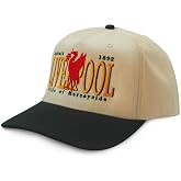 Liverpool hat &ndash; Embroidered Snapback Baseball Soccer Hat for Men &amp; Women | Adjustable Vintage-Style Fan Gear | Pride of Merseyside Football | British Soccer Gift Beige
