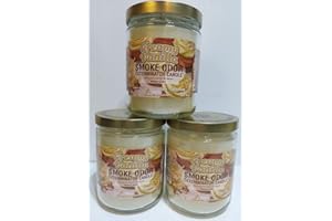 Smoke Odor Exterminator 13 oz Jar Candles Creamy Vanilla, (3)