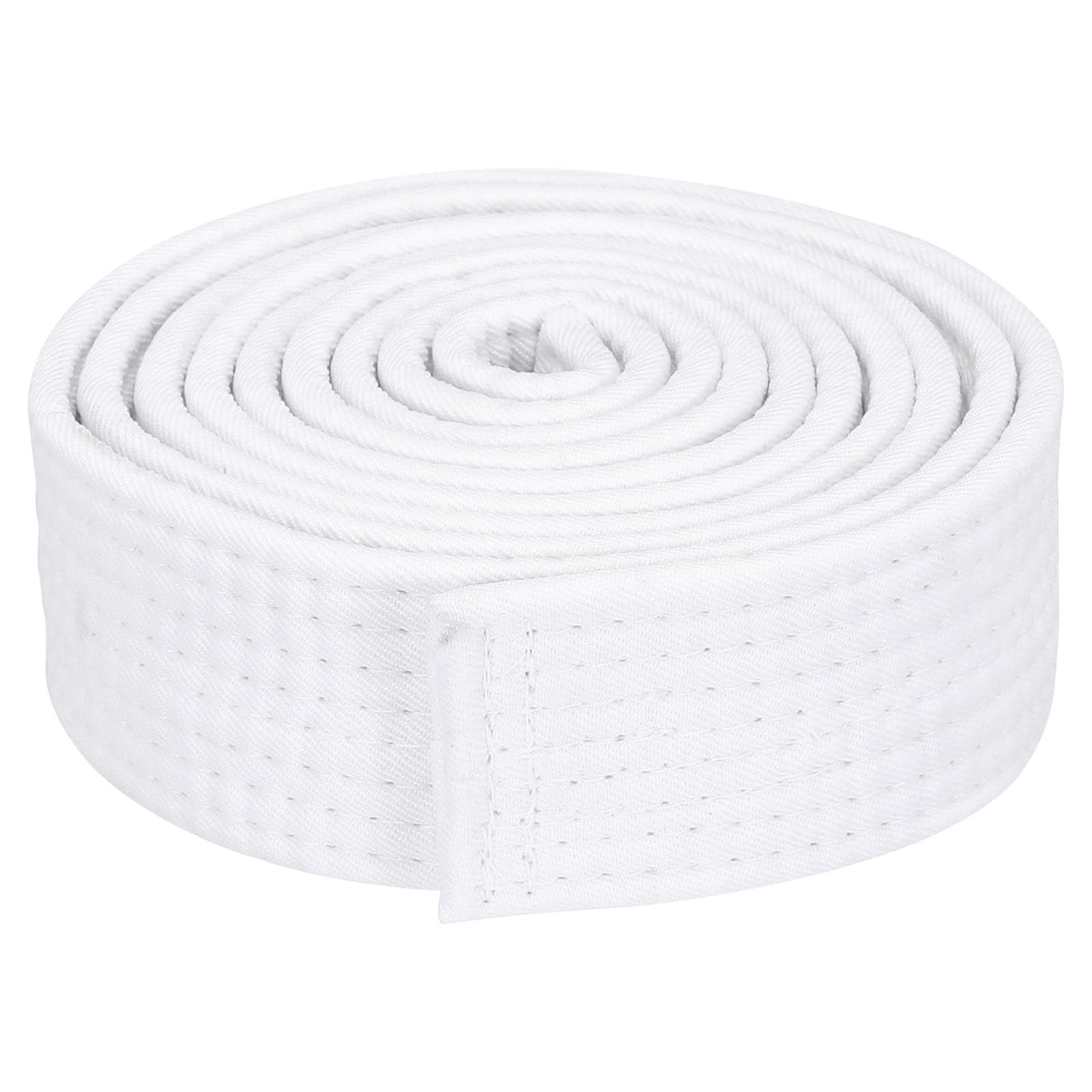 PATIKIL Taekwondo Colored Ranking Belt 1.5" x6.5Ft 2.0m, Polyester Martial Arts Judo Karate Belt for Coach Teaching Practice, White