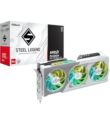 Amazon.com: ASRock Radeon RX 9060 XT Steel Legend 8GB GDDR6 OC