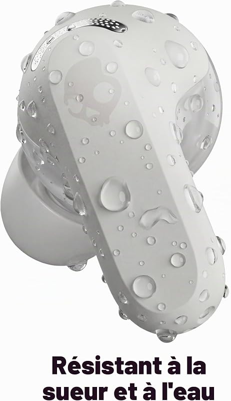 Rail ANC Écouteurs Intra-Auriculaires à Suppression de Bruit sans Fil, Autonomie 27 h, Microphone, Compatibles iPhone + Android et Appareils Bluetooth - Bone