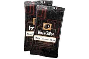 Peet's Coffee & Tea 504916 Coffee Portion Packs, Major Dickason's Blend, 2.5 oz Frack Pack, 18/Box