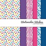 Watercolor Wishes Multi-Pack Printed Craft Vinyl 6 Sheets 12x12 for Vinyl Cutters