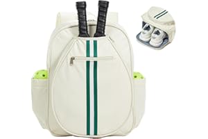 Pickleball Bag Backpack Fits 2 to 6 Paddles, Large Pickle Ball Bags for Men and Women with Shoe Compartment and Fence Hook, G