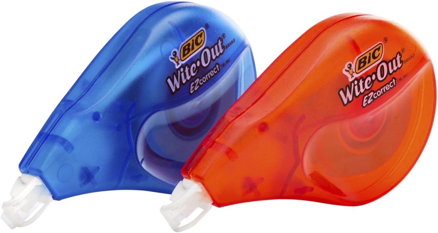 BIC Wite-Out Brand EZ Correct Correction Tape, White, 18-Count : Office Products