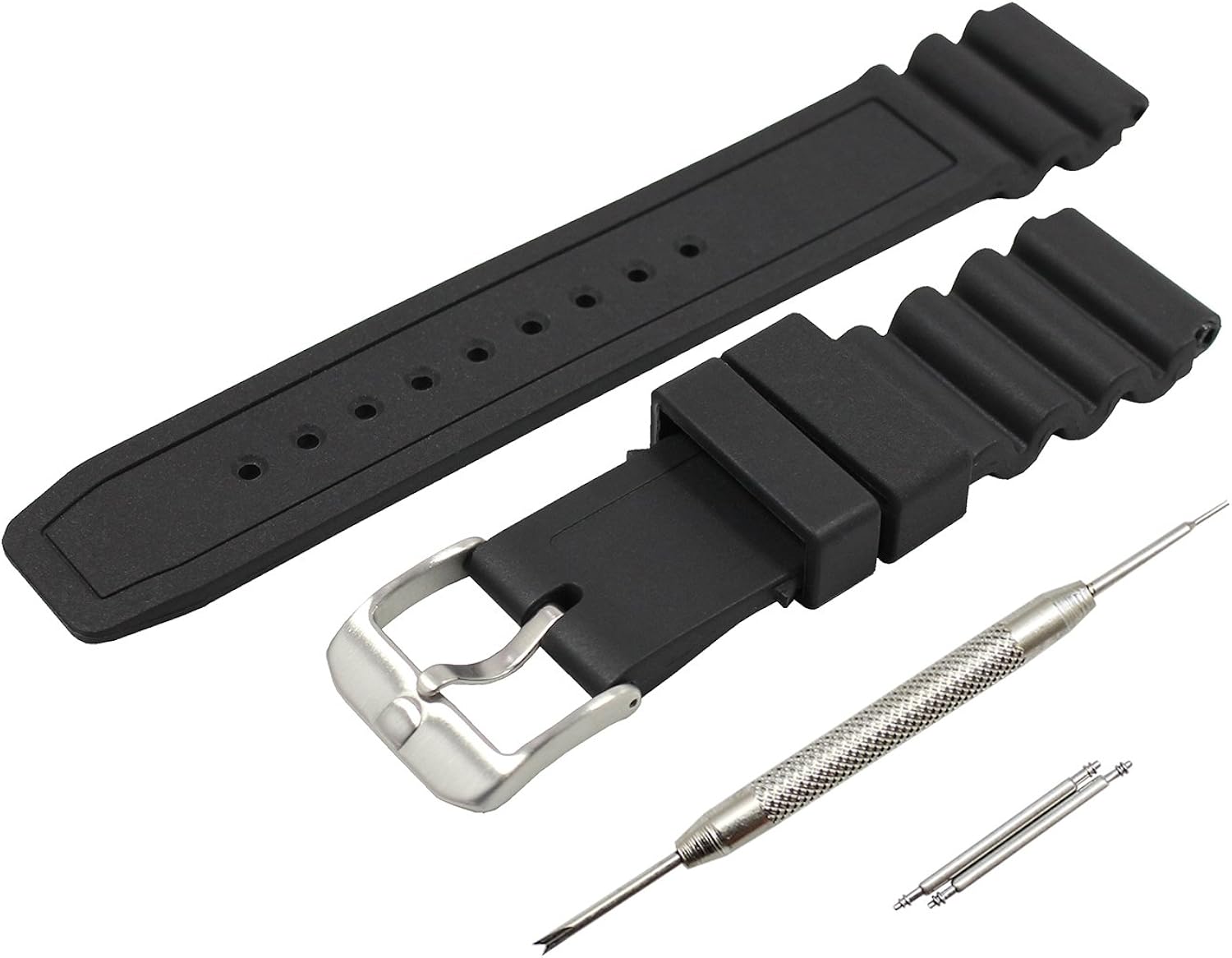 Amazon Taro S 交換用時計バンド ベルト Luminox ルミノックス 3000 3100 30 3400 3600 3900シリーズ ラグ幅22mm 取付幅22mm Tpuウレタン ブラック バネ棒外し バネ棒2本 交換マニュアル付 Band Rl 22 時計バンド 腕時計