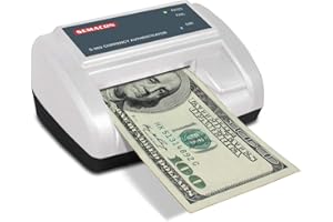 Semacon S-960 Series 900 Compact Automatic Currency Authenticator with SmartCert Technology, and AC or Battery Operation, 80 Banknotes Per Minute Speed