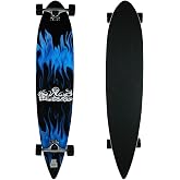 KROWN Longboards Blue Flame Complete Longboard Pintail