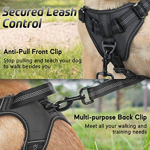 rabbitgoo Dog Harness, No Pull Dog Vest for Large Dogs with Bungee Shoulder Straps, Reflective Dog Walking Harness with… - Image 5