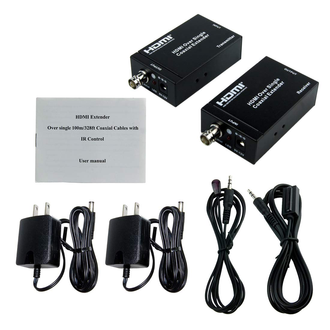 Amazon In Buy Eazy2hd Hdmi Extenders Over Single Coaxial Cable Up To 100m 328ft With Ir For Cctv Camera Security Surveillance Online At Low Prices In India Reviews Ratings