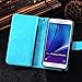 Note 5 Case, Galaxy Note 5 Case, Joopapa Galaxy Note 5 Wallet Case,Pu Leather Case Magnet Wallet Credit Card Holder Flip Cover Case Built-in 9 Card Slots & Stand Case for Samsung Galaxy Note 5 (Blue)