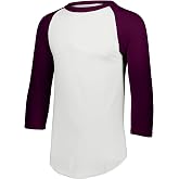 Augusta Sportswear Mens Baseball 3/4 Sleeve Tee 2.0 | Soft Cotton Blend Raglan Tee