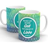 Tasse Mit Spruch 'Jesus Ist Der Anker Meiner Seele' – Christliche Geschenkidee | 330 Ml, Spülmaschinenfest