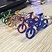 6 Pcs Personality Metal Bicycle Keychain Key Chain Ring 0049