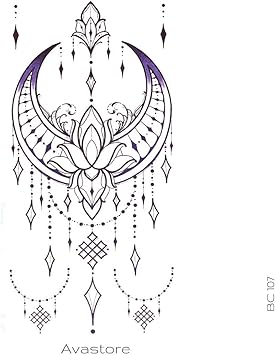 Tatouage Temporaire Femme Fleur Iris Oriental Tatouage