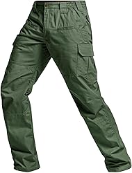 CQR Men's Tactical Pants, Water Resistant Ripstop