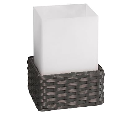 Dehner Solarleuchte Rattan Cube, ca. 21 x 11.6 x 11.6 cm