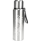 Aquapelli Vacuum Insulated Water Bottle, 34 Ounces, Stainless Steel