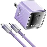 Kuulaa USB C Charger Block 35W iPhone Charger Fast Charging GaN PPS Compact Wall Chargers Block, USB-C Power Adapter for iPhone 16/15/14/13, Galaxy S25/S24/S23 (Purple)