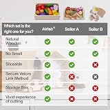 Airlab Wooden Play Food Set for Kids Pretend Kitchen Cutting Fruits Veggies view 5