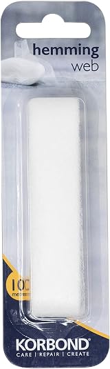 Korbond Hemming Web 10m x 2cm White Invisible Iron On Tape