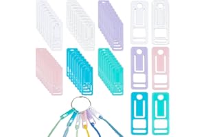 PH PandaHall 60pcs Embroidery Floss Bobbins 6 Colors Acrylic Cross Stitch Thread Bobbin Embroidery Floss Winder Drop Sewing T