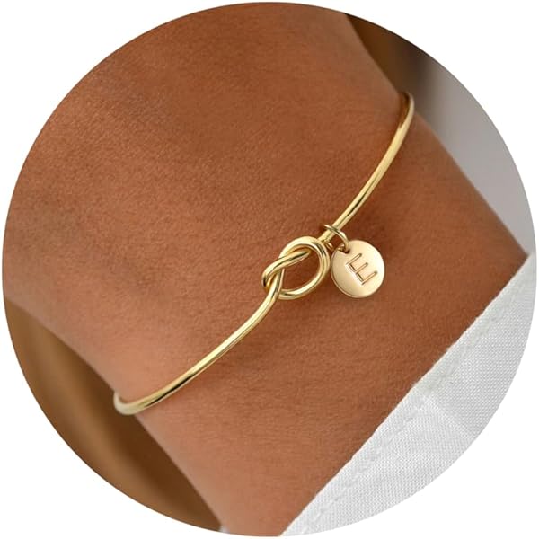 thumbnail image 2 of Personalized Initial Bracelet, Letter Bracelet, Personalized Jewelry, Personalized Gifts, Gift For Her, Christmas Gifts For Her 2 of 10
