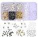 Supla 10 Styles Earring Back Clips Bullet Shape Earring Backs Butterfly Metal Rubber Plastic Secure Earring Backs for Safety, 1040 Pieces