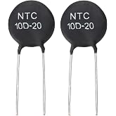 MECCANIXITY 2Pcs NTC 10D-20 10 Ohm MF72 Thermistors Resistors Temp Sensors | Power Direct Heat Type Negative Temperature Coefficient Thermistor Temperature Sensors