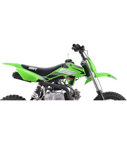 Kalair GFX Custom Graphics Kit For SSR Dirt Bikes - Bold Green Racing Decals, No Plastics Included