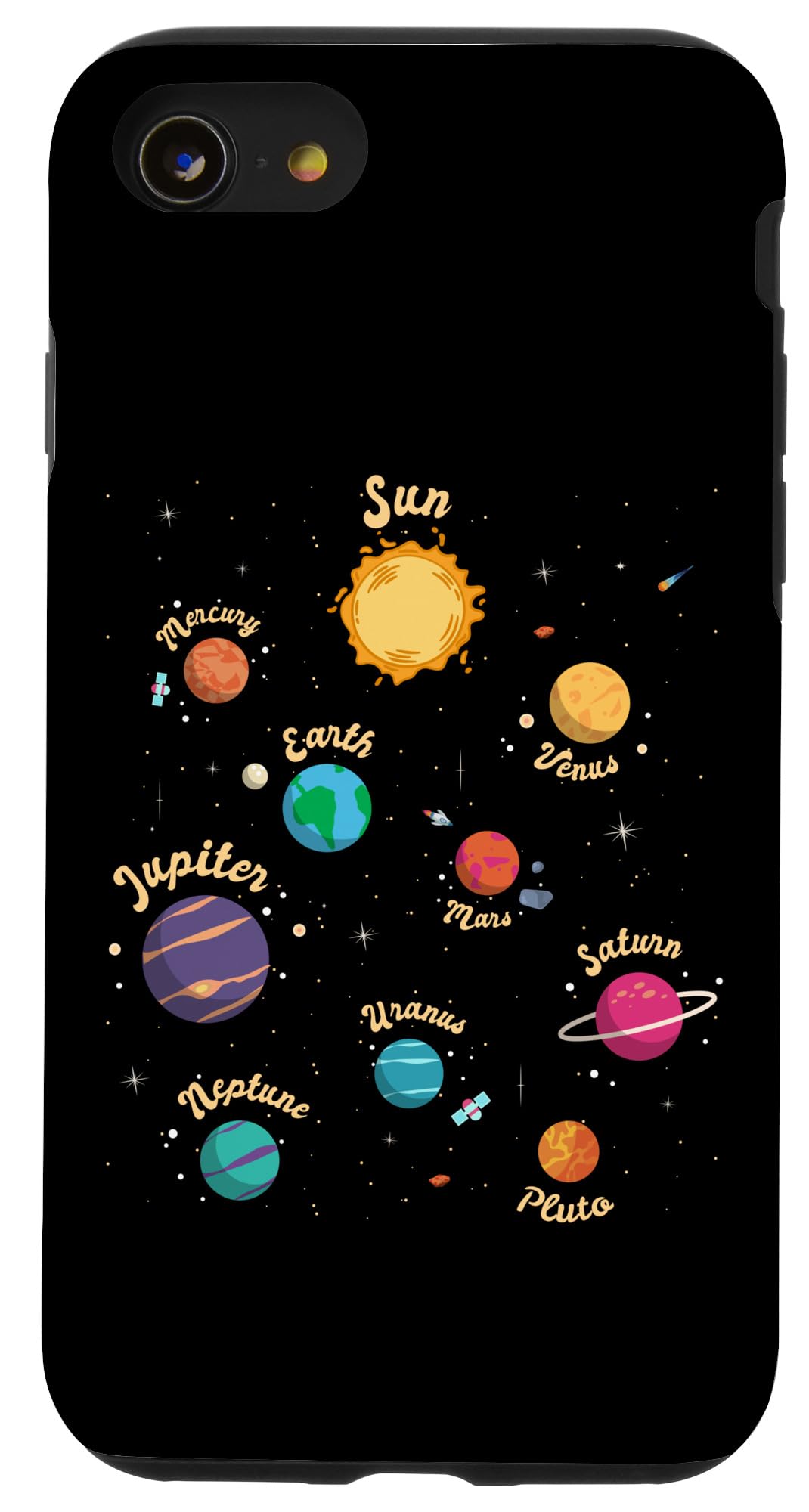 iPhone SE (2020) / 7 / 8 Planetary system Planets Space Knowledge Science for Kids Case