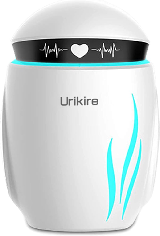 Urikire Robot Humidifier,Portable USB Air Humidifier with Night Light
