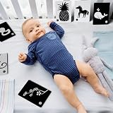 makidrise Newborn Essentials Black and White Sensory Cards High Contrast 14x10 view 5